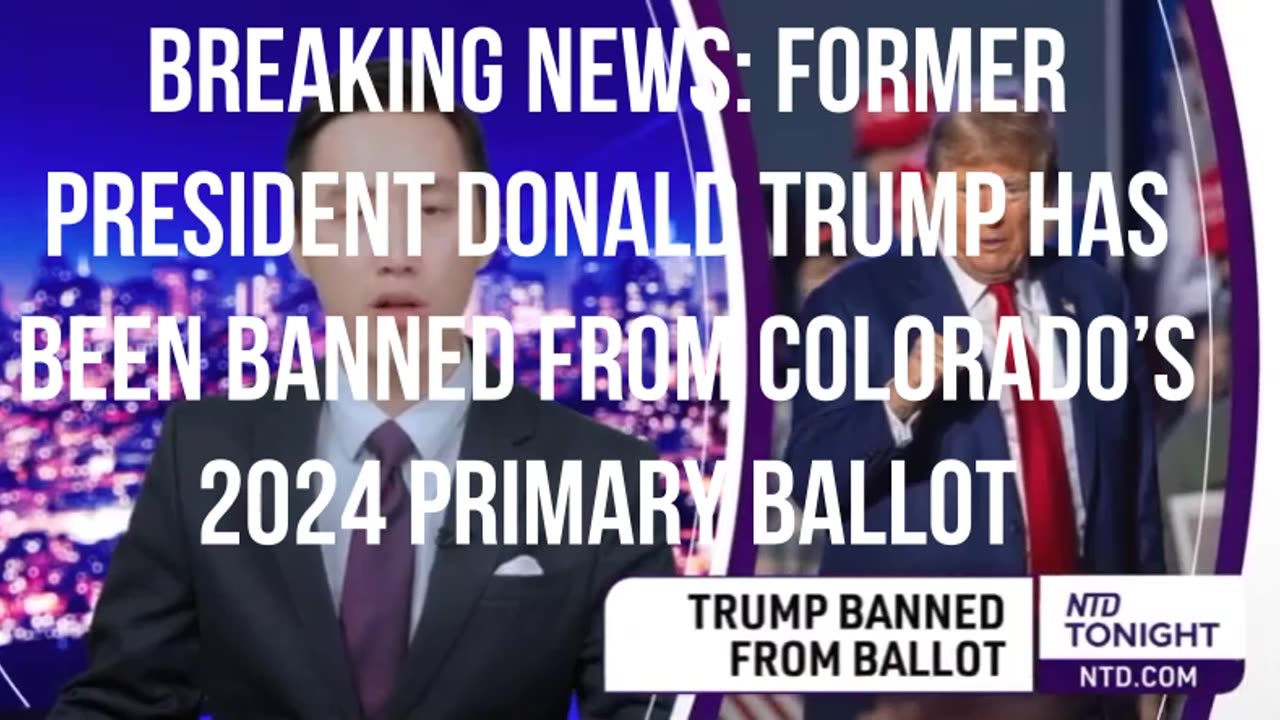 Former President Donald Trump has been banned from Colorado’s 2024 primary ballot.