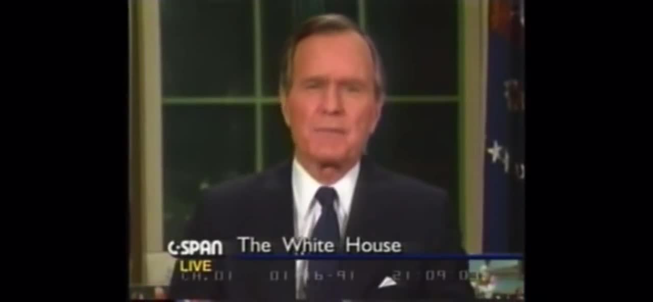 Does anyone remember this speech from George W Bush and the New World Order?