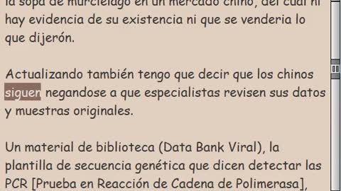 Sobre el Informe de revisión científica de C**ID*1/9