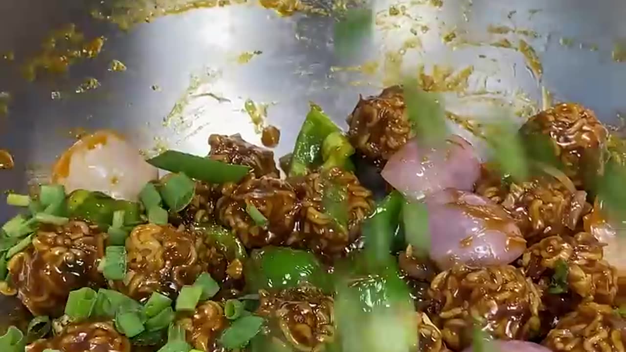 ASMR Indian Maggi Manchurian Cooking #shorts #food #cooking #asmr #indianasmrworld