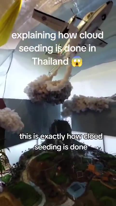Demonstration of how Cloud Seeding is Done