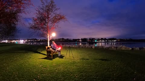 Nightlapse. By a river. GoPro