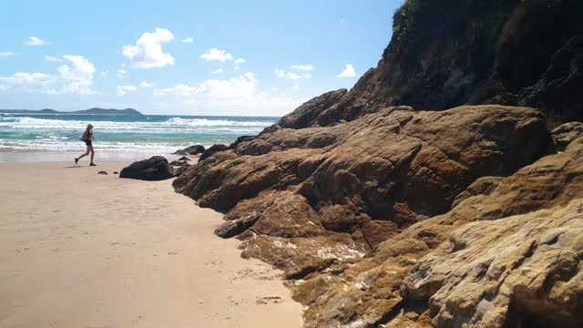 Relaxing At The Beach, Amazing Day For a Walk Along The Seashore