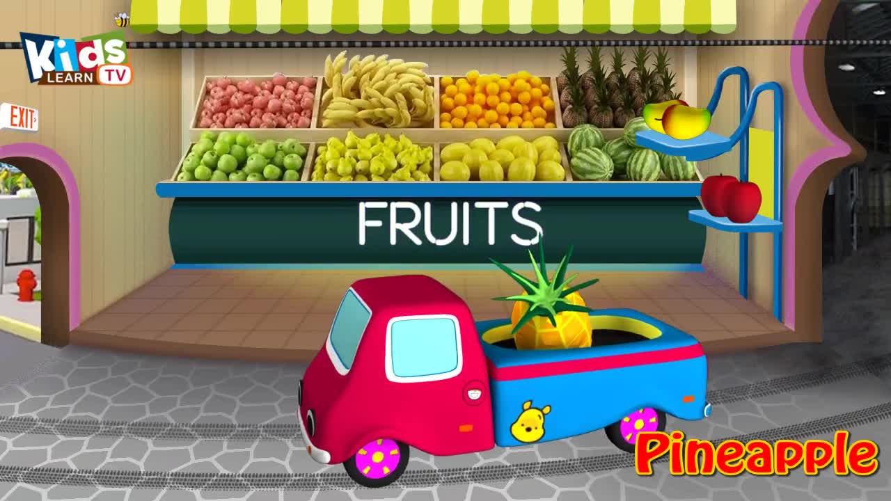 Fruits names - Kids Learn Tv