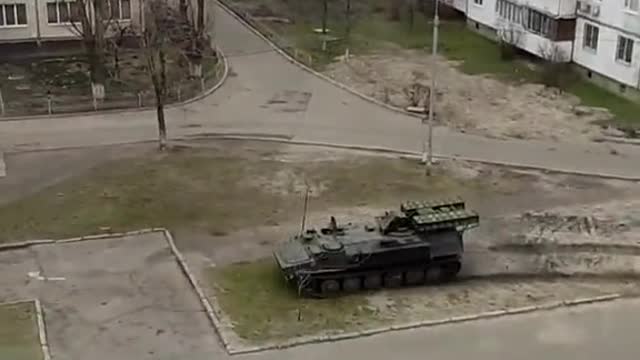 Looks like a SAM battery in Ukraine