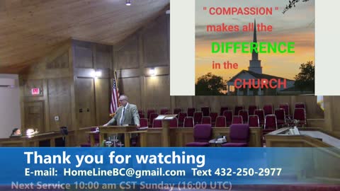 Pastor Robb Foreman // "Compassion makes all the difference in the Church " // 9/14/2022