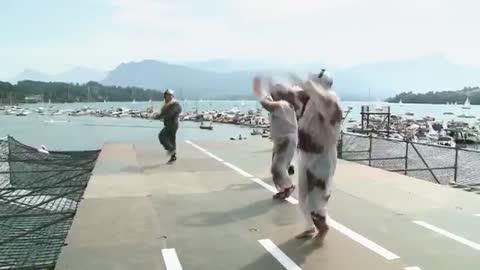 Ready To Take Off In Lucerne, Switzerland _ Red Bull Flugtag