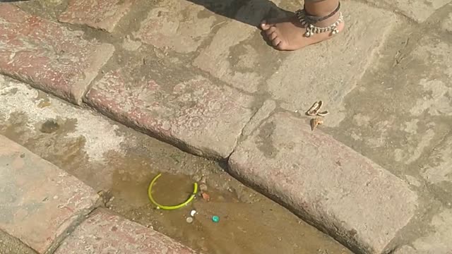 Lovely beby foot step fast time big moment