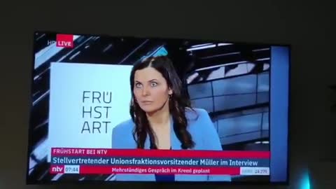 GERMAN NTV NEWS REPORTER SEEMS TO HAVE SOME NEUROLOGICAL ISSUES, I WONDER WHY?
