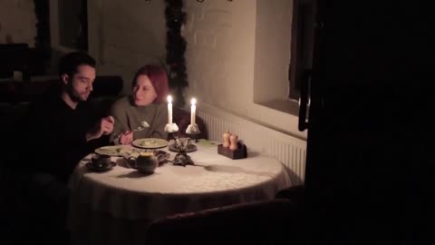 Agence France Presse report from a dark Kiev