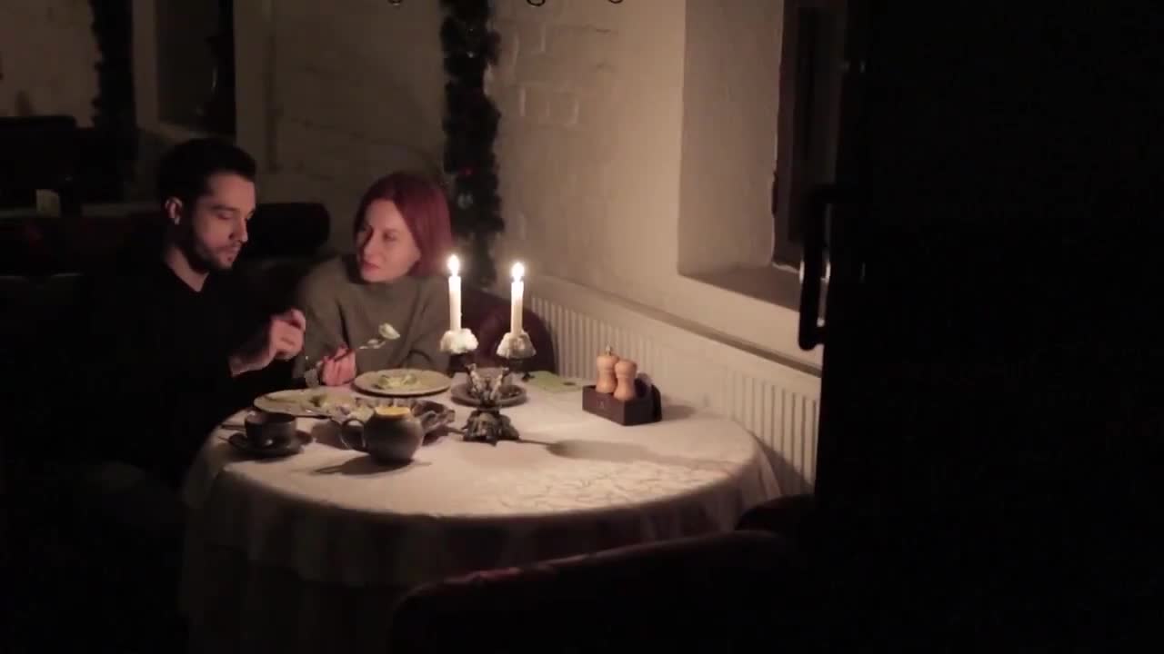 Agence France Presse report from a dark Kiev