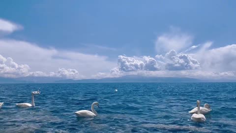 The beautiful scenery of Selimu Lake