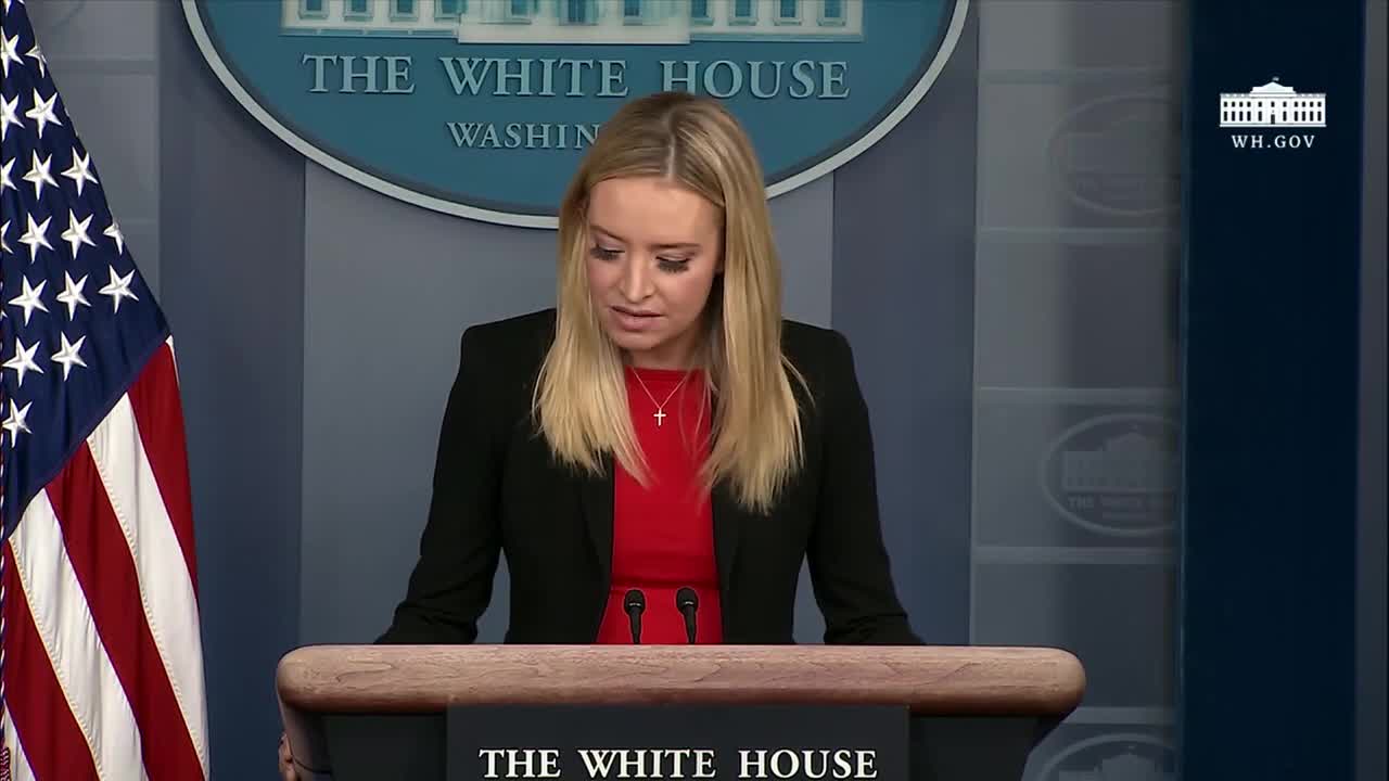Press Secretary Kayleigh McEnany Holds a Press Briefing on October.