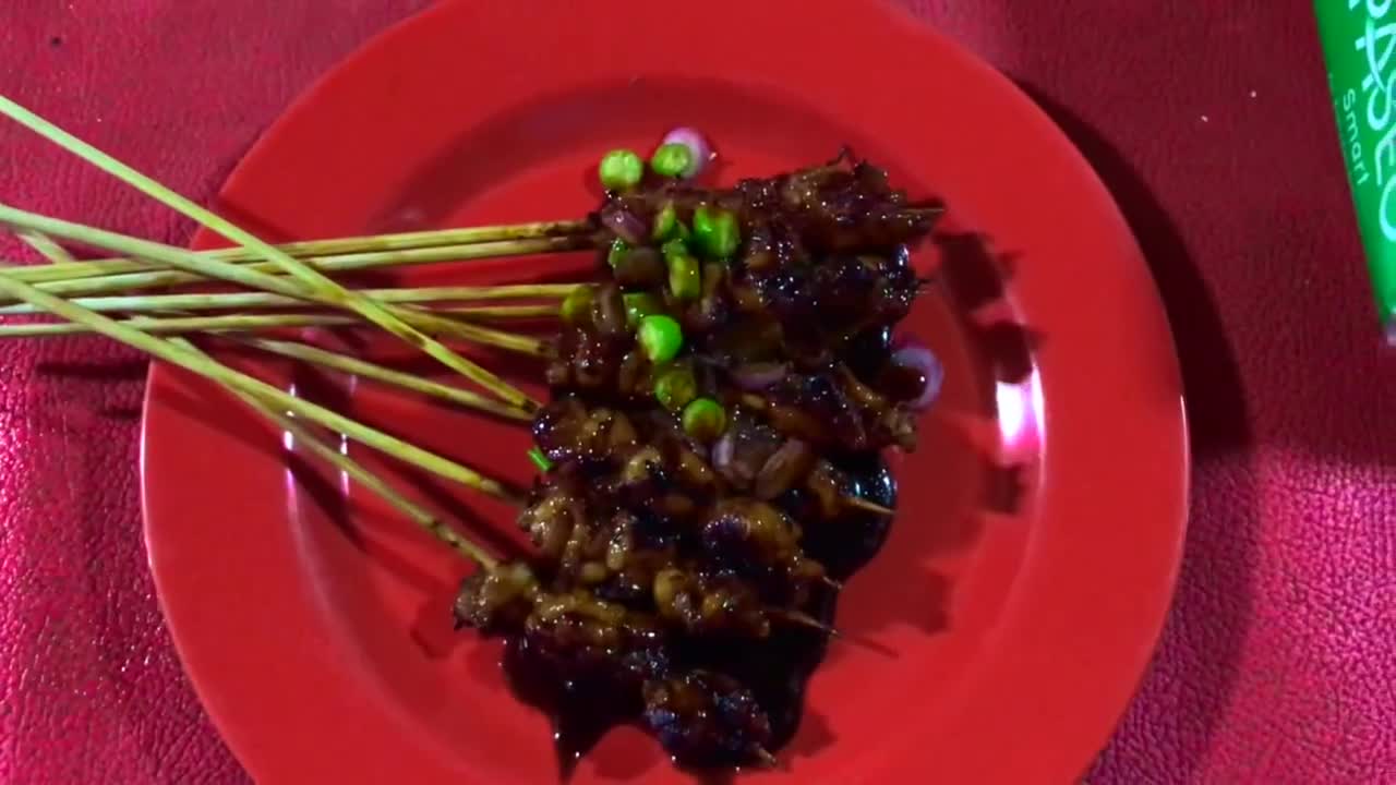Indonesian Street Food - Cobra Satay & Cobra blood