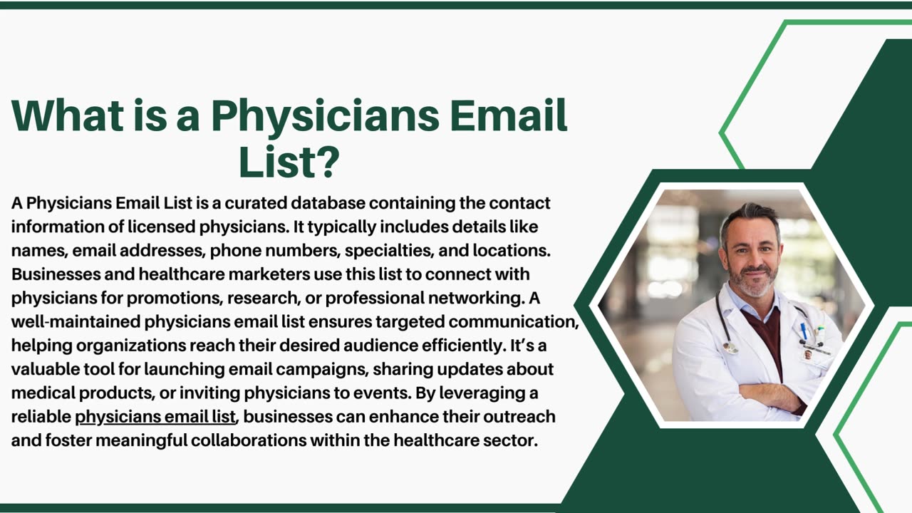 Unlock Your Marketing Potential with Comprehensive Physicians Contact Lists