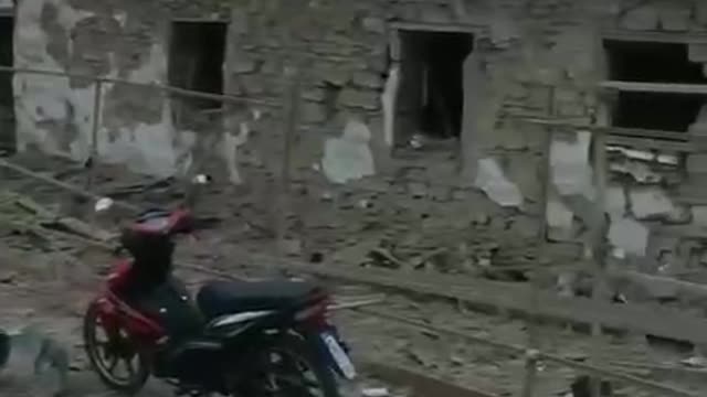 The consequences of the morning shelling of the city of Snigirevka