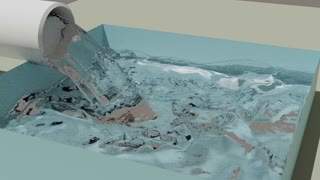 Soothing Water Simulation (Blender 2.81 animation)