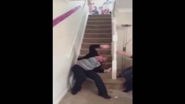 Big Lady Versus Narrow Stairs