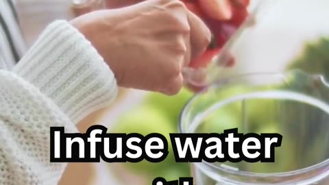 Stay hydrated with a delightful twist. #InfusedWater #Hydration