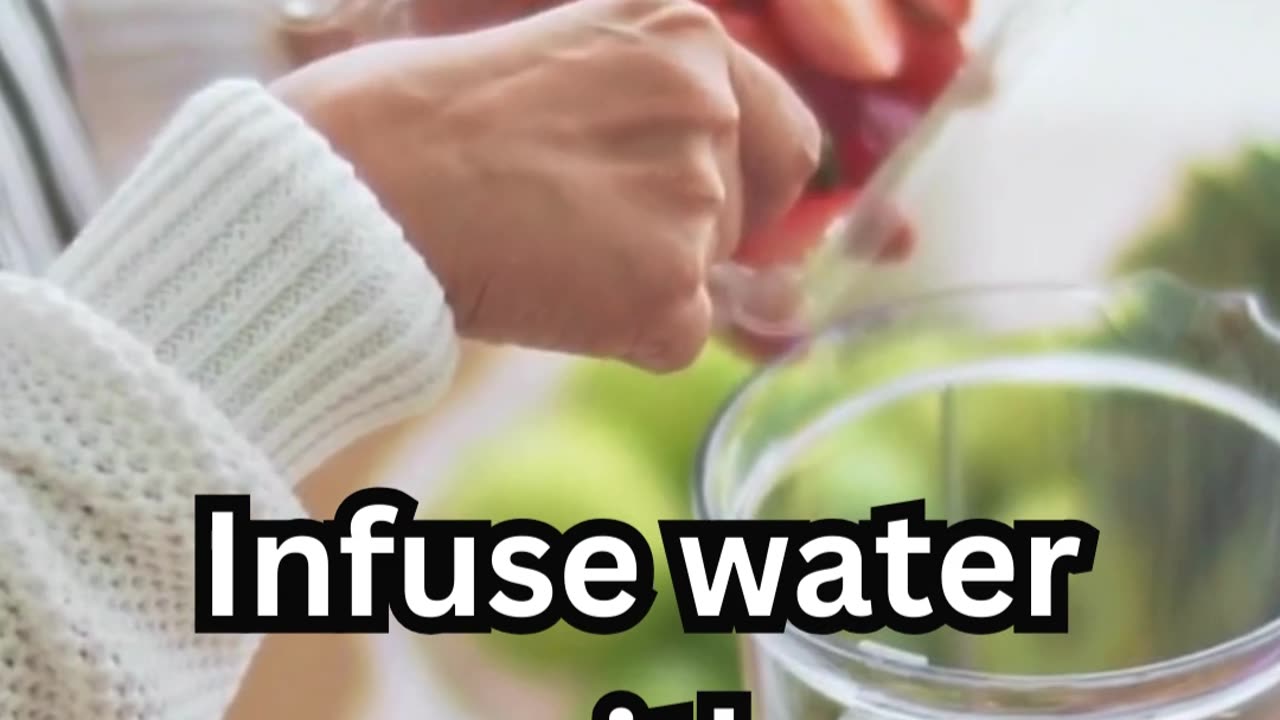 Stay hydrated with a delightful twist. #InfusedWater #Hydration