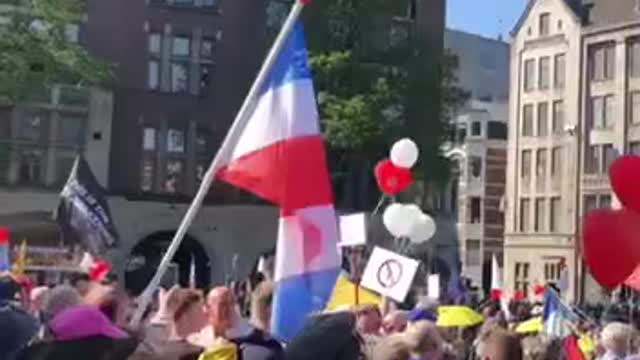 Amsterdam, Huge Anti Government Demonstration