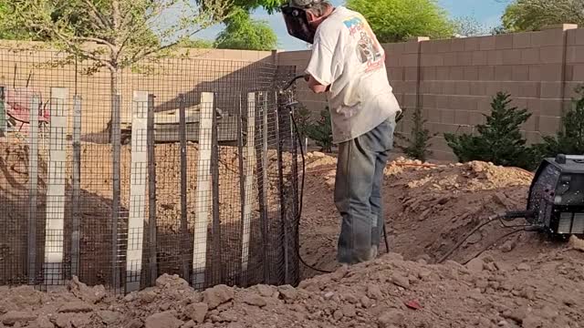 Welding up my above ground pool supports