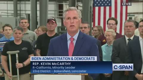 Biden Gets Slammed By Rep McCarthy After Horrifying Speech Against The Left's Political Rivals