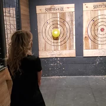 A little axe throwing