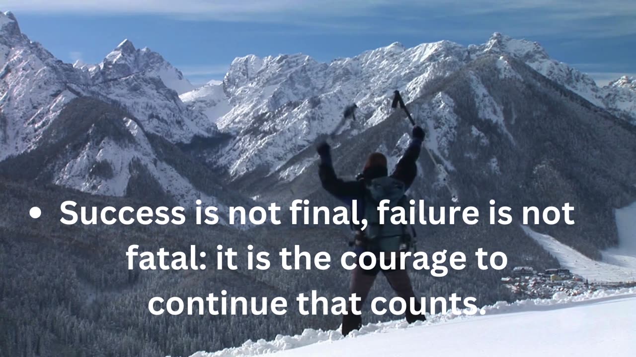 Success is not final