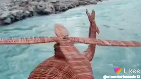 Wood helicopter amazing
