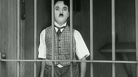 Charlie Chaplin The Lions Cage