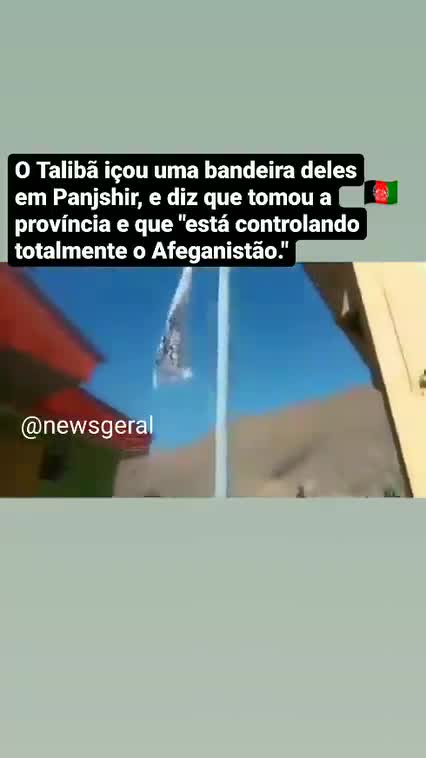 The Taliban raised their flag in Panjshir