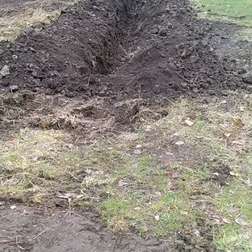 120 foot ditch 3 feet deep