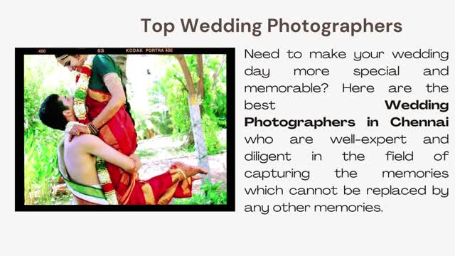 Top Wedding Photographers in Chennai