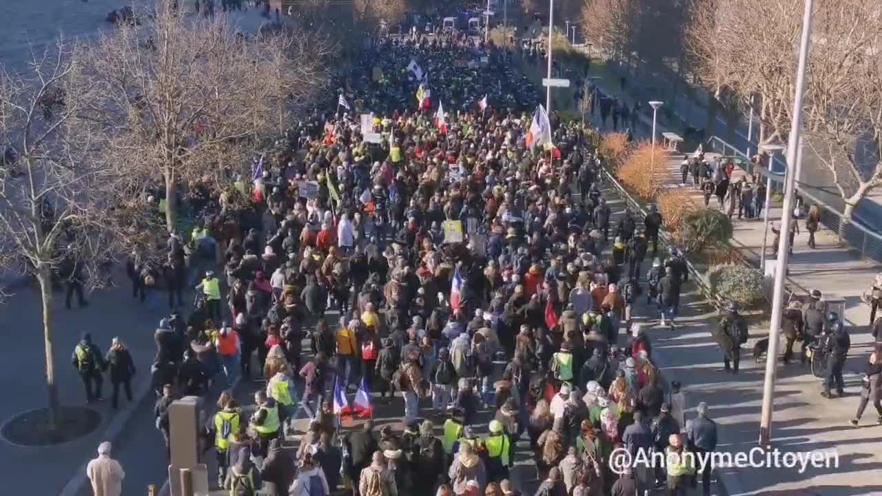 France - Demonstrations against medical dictatorship