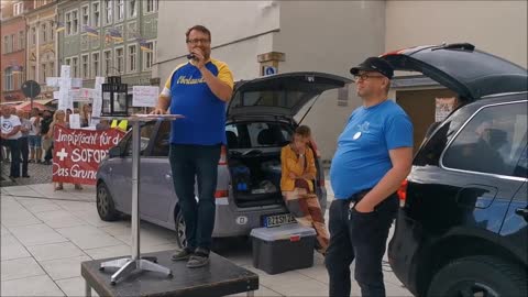 Reden MICHAELA, EDGAR, VEIT - ENDE - 75. MAHNWACHE - BAUTZEN, Kornmarkt, 11 07 2022