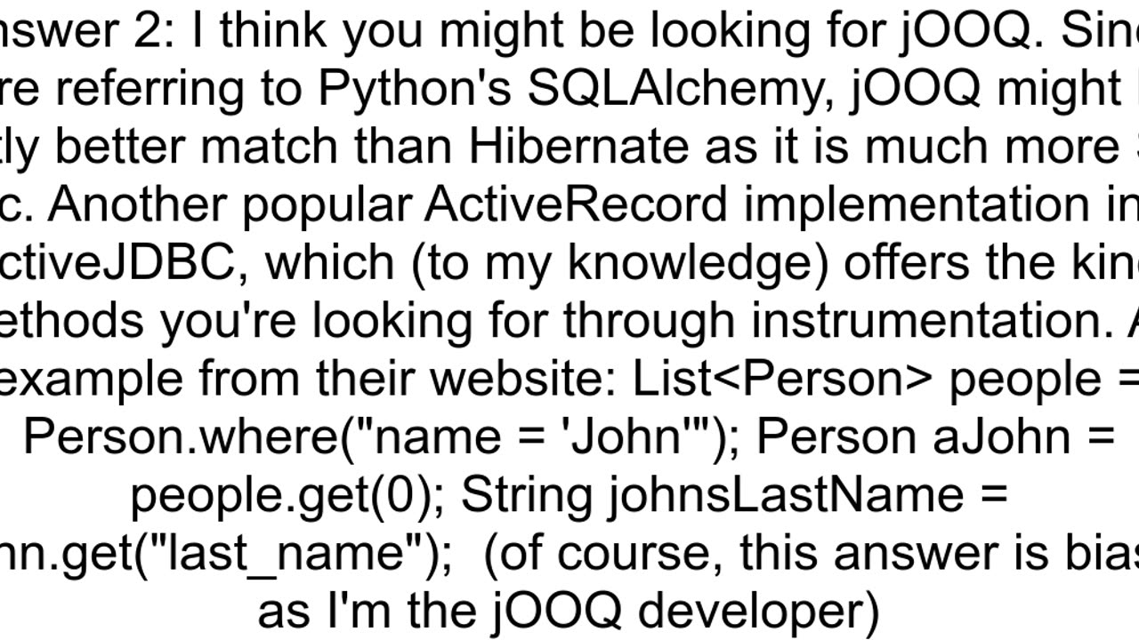 Active record pattern with Hibernate