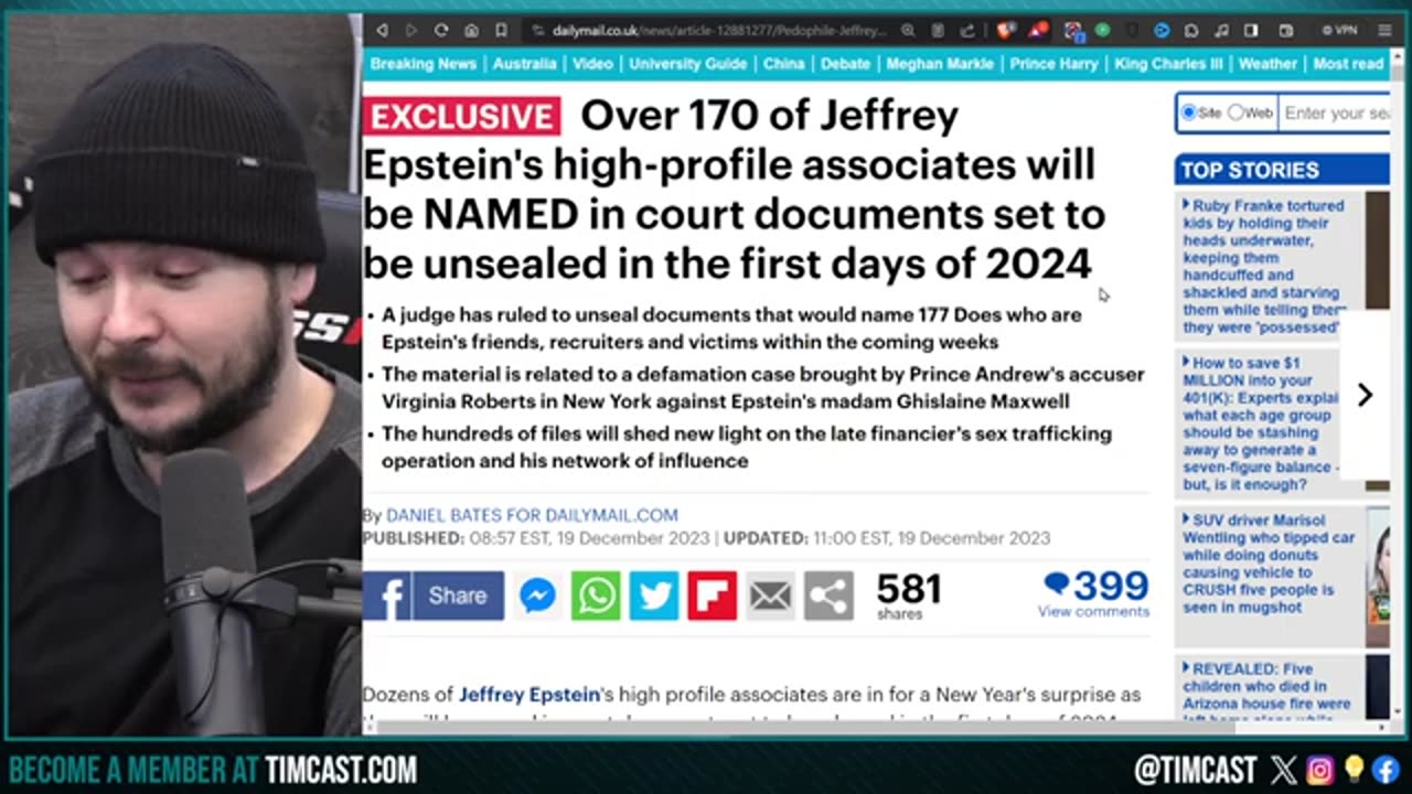 Jeffrey Epstein Associates TO BE NAMED, Judge Orders UNSEALING Of 177 Names, Many Who RECRUITED