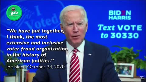 Biden Said it Himself....