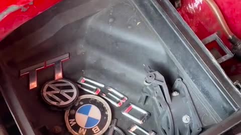 Take a look at the spare logo. What a surprise! The car!