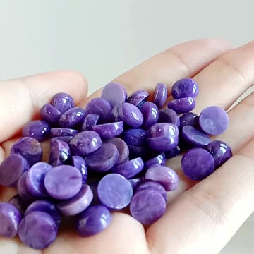Fantastic high Quality Natural Charoite Round Shape Cabochon Loose Gemstone For Making Jewelry