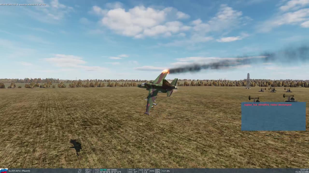 DCS Su-25T Tree Oopsie