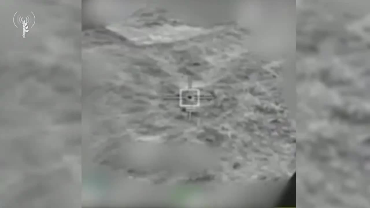 The military releases footage of fighter jets downing two drones that were