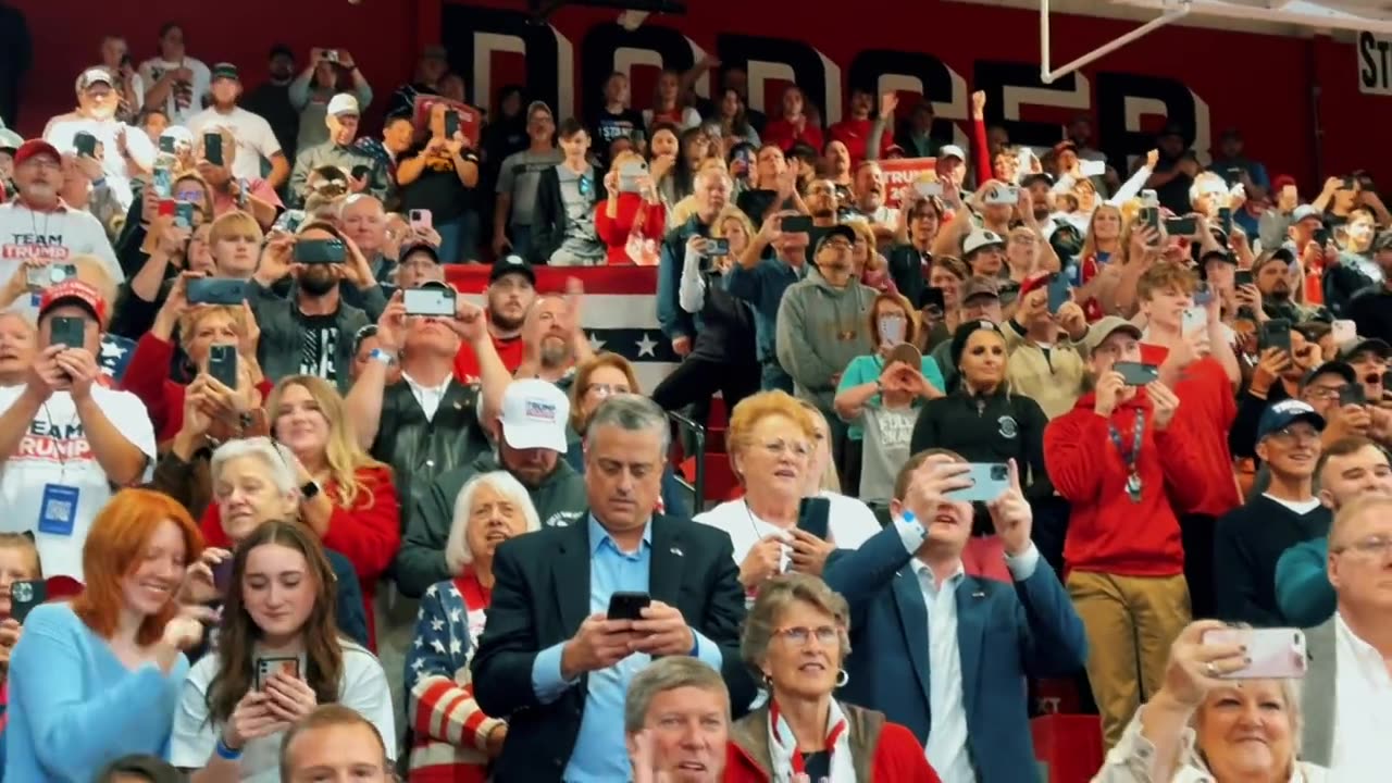 President Trump Entrance Iowa Speech