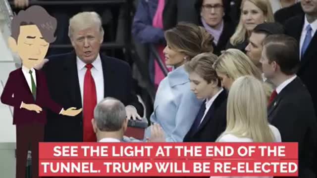 SEE THE LIGHT AT THE END OF THE TUNNEL. TRUMP WILL BE RE-ELECTED