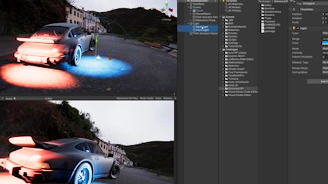 Make Red And Blue Lighting Effects