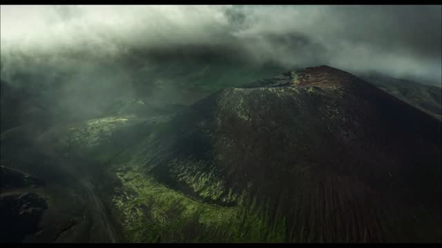 FLIGHT OVER ICELAND (4K Cinematic Drone FPV) AMAZING NATURE RELAXATION LANDSCAPES VOLCANO