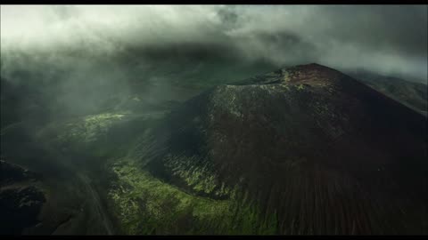 FLIGHT OVER ICELAND (4K Cinematic Drone FPV) AMAZING NATURE RELAXATION LANDSCAPES VOLCANO