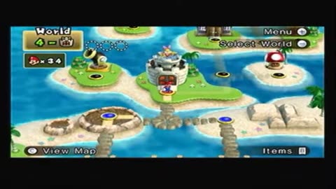 New Super Mario Wii World 4 Fortress