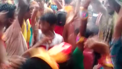Ratha yatra.village boy dance